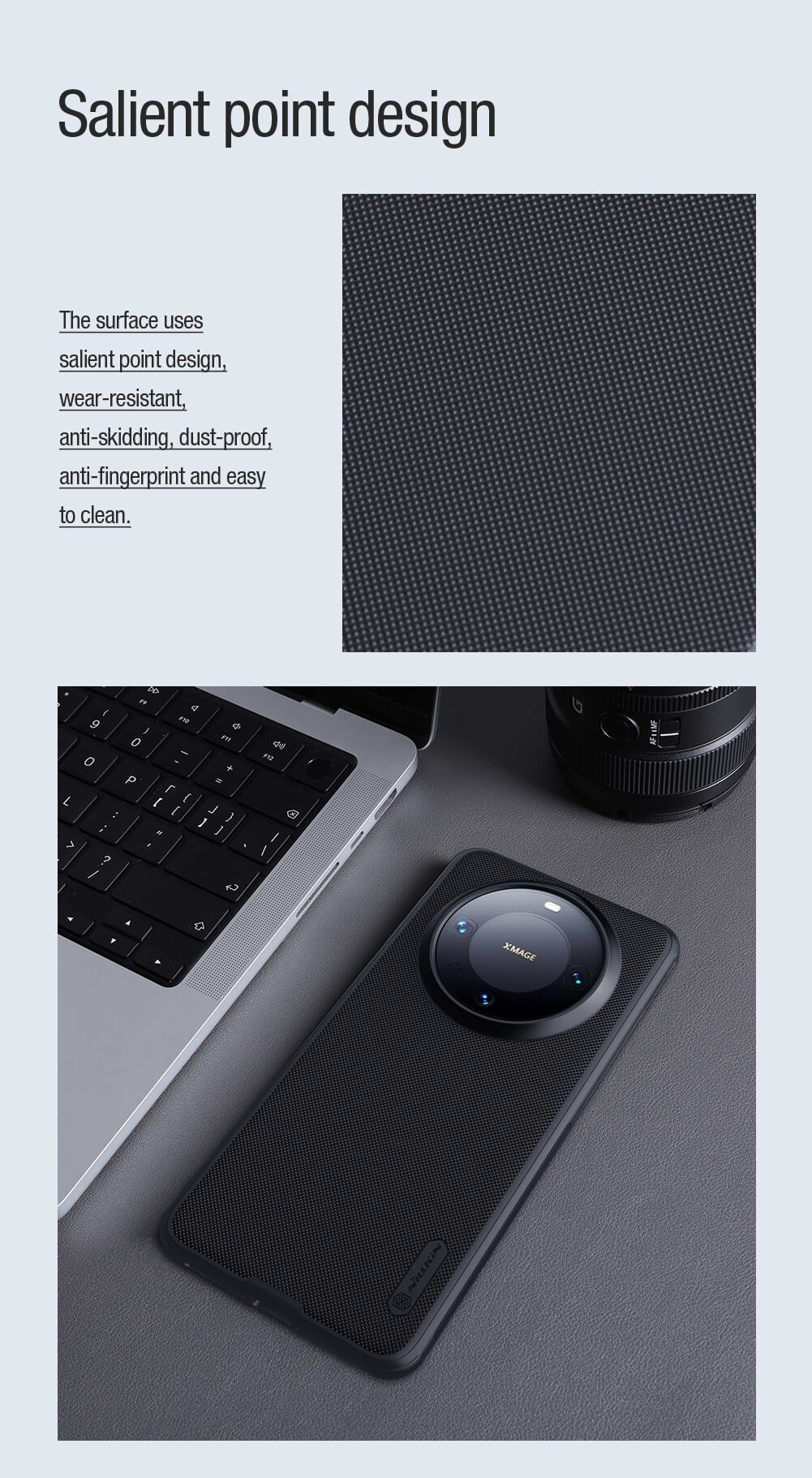 Чехол-крышка NILLKIN для Huawei Mate 60 Pro, Mate 60 Pro Plus (Mate 60 Pro+) (серия Frosted shield Pro Magnetic case)